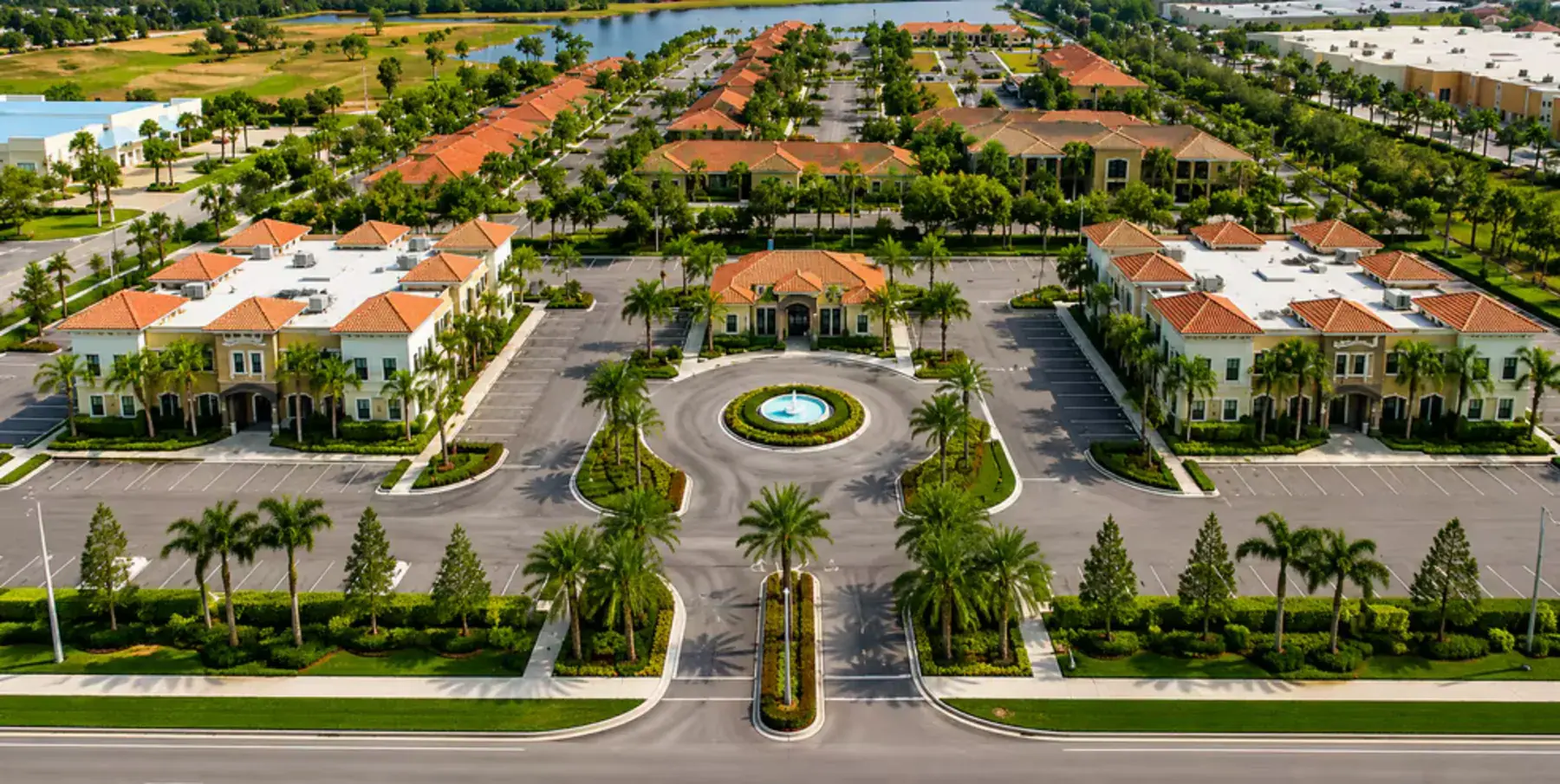 Aerial view of the Port Saint Lucie professional park campus