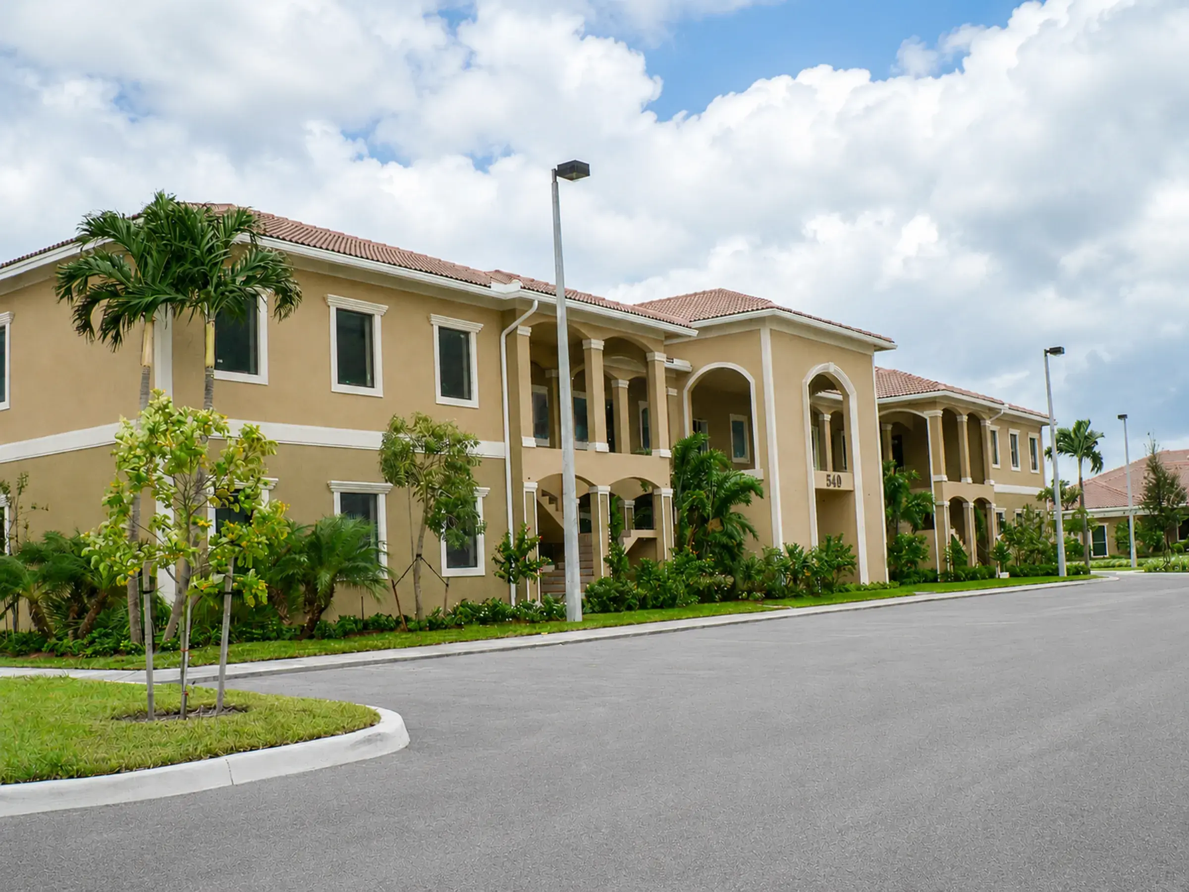 Professional park building exterior